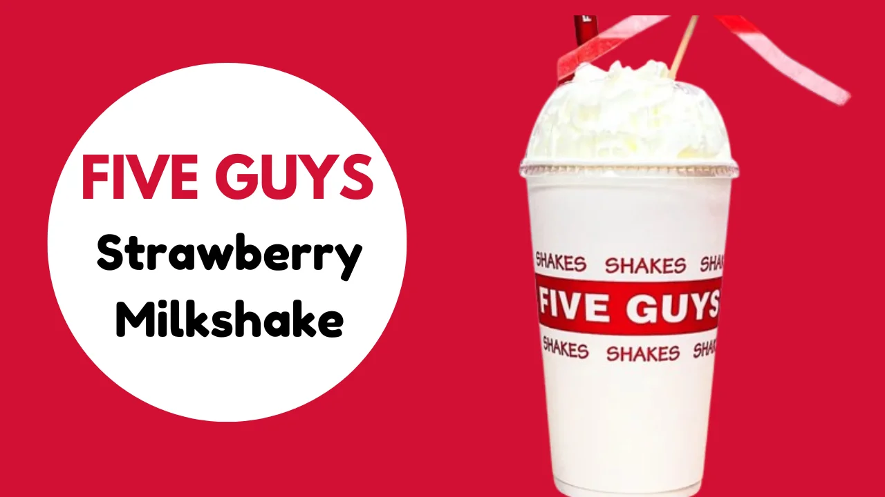 Five Guys Strawberry Milkshake