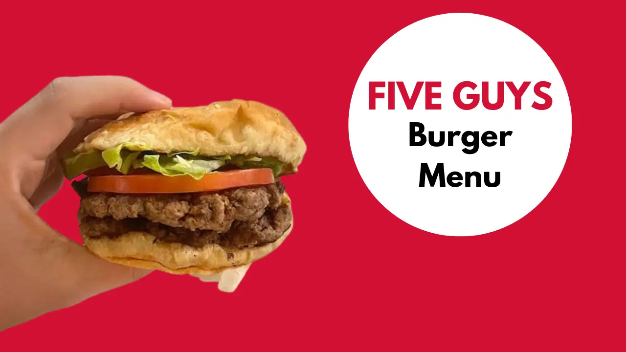 Five Guys Burger Menu Prices